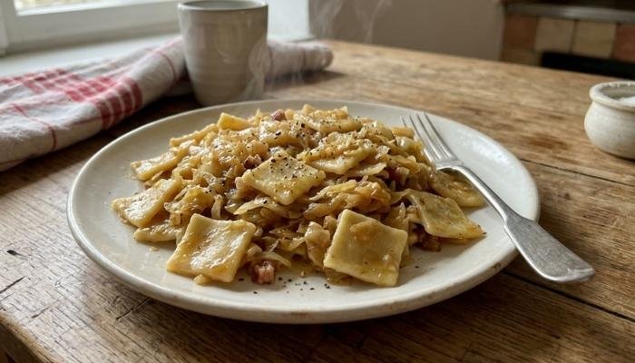 Starinski recept za krpice sa zeljem na tanjuru